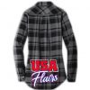 Long Sleeve Flannel Black Back - USA Youth Fitness Center