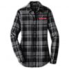 Long Sleeve Flannel Black Front - USA Youth Fitness Center
