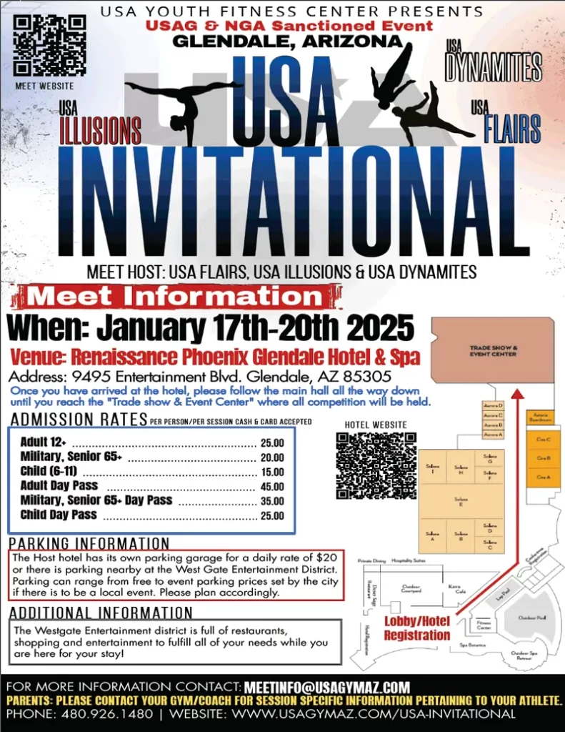 2025 USA Invitational Schedule Men and Women